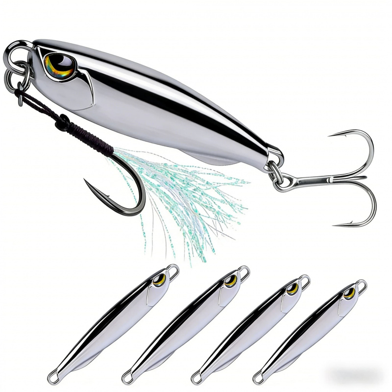 Fishing Hook Treble - Lure Iron Plate10-80GMetal sinking long-throw lure