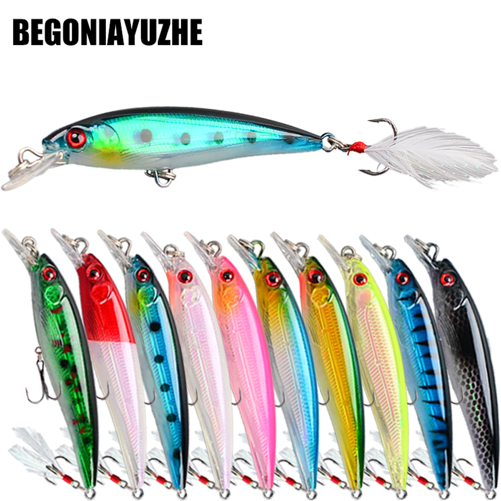 10pcs Bionic Minnow Fishing Lu - đánh giá và giá Fishing Hook Treble