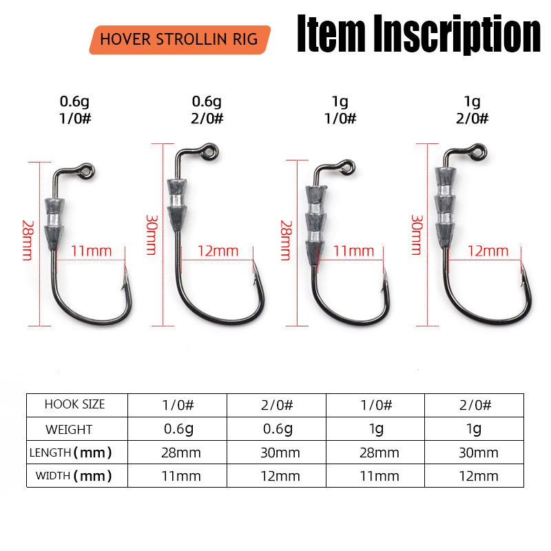 WODJYJ 10pieces 0.6g 1g fishin - đánh giá và giá Fishing Hook Barbless