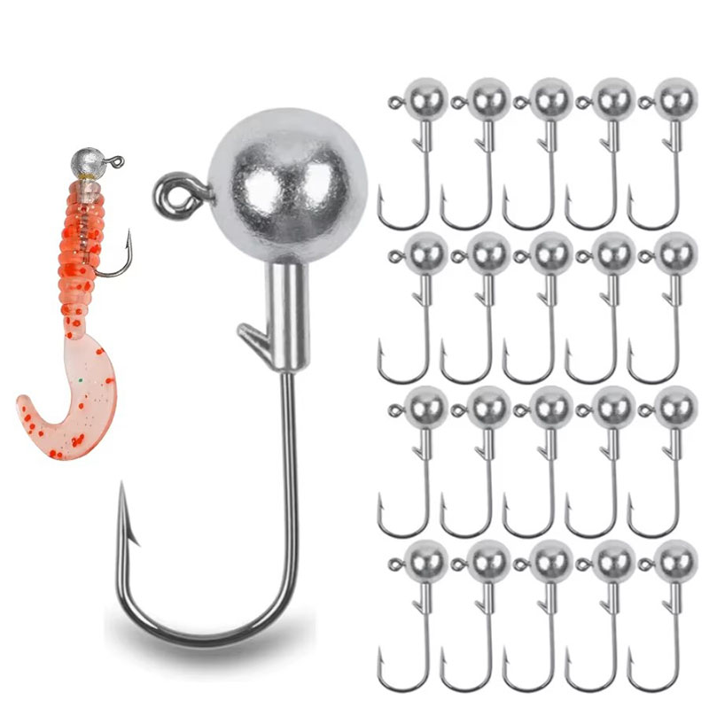 5/10pcs Big Head Hook 2.5g 3.5 - đánh giá và giá Fishing Hook Weedless