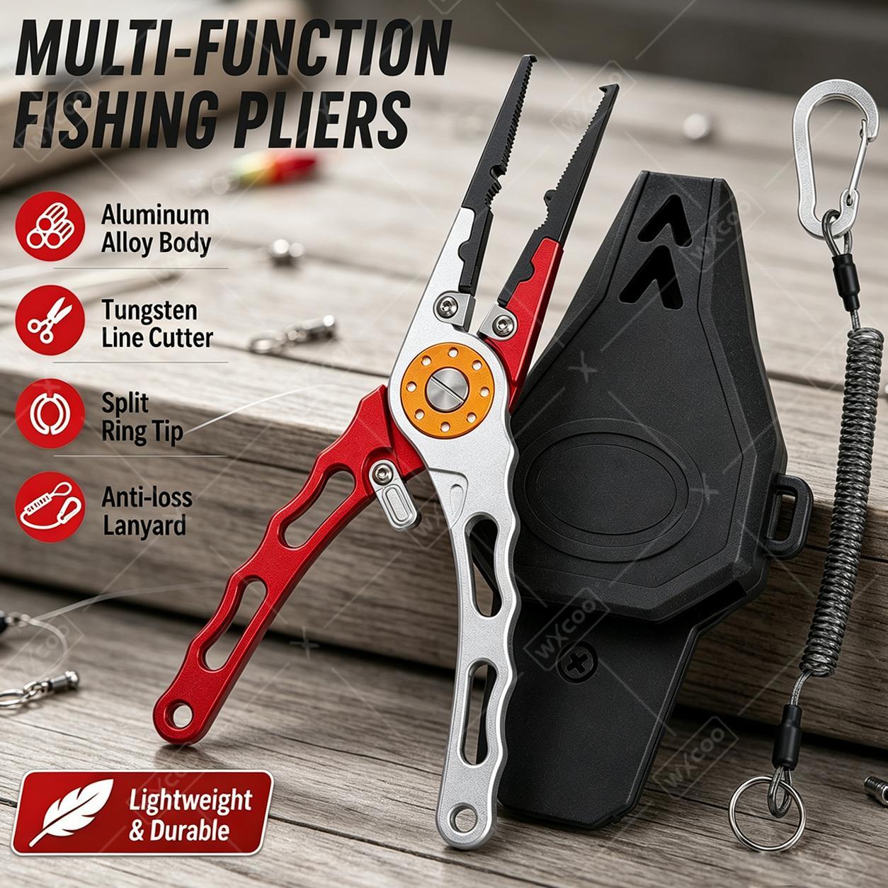 WXCOO Split Ring Pliers Hook R - đánh giá và giá Fishing Hook Sharpener
