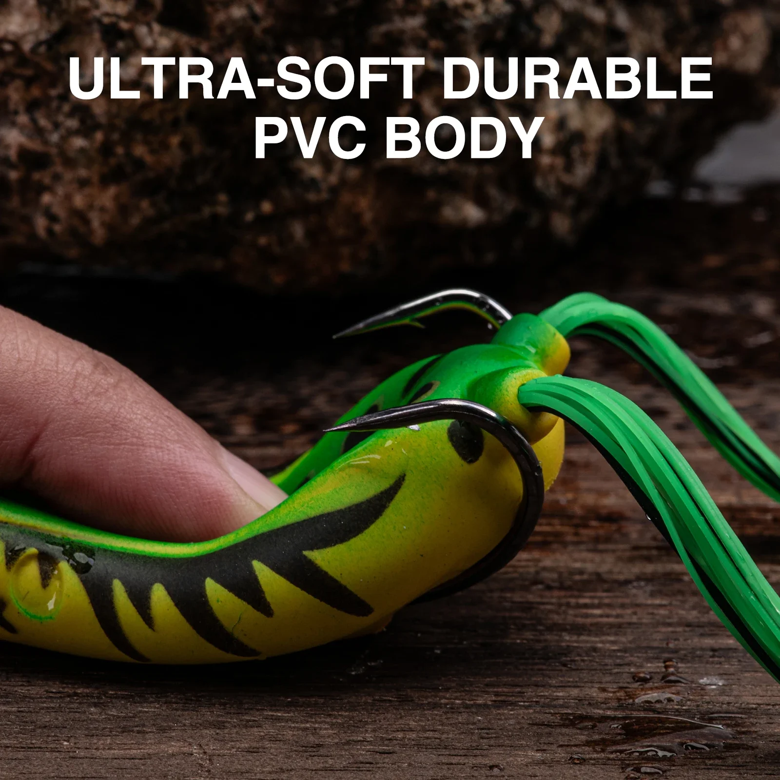 Goture Soft PVC Popper Frog Fi - đánh giá và giá Fishing Hook Weedless