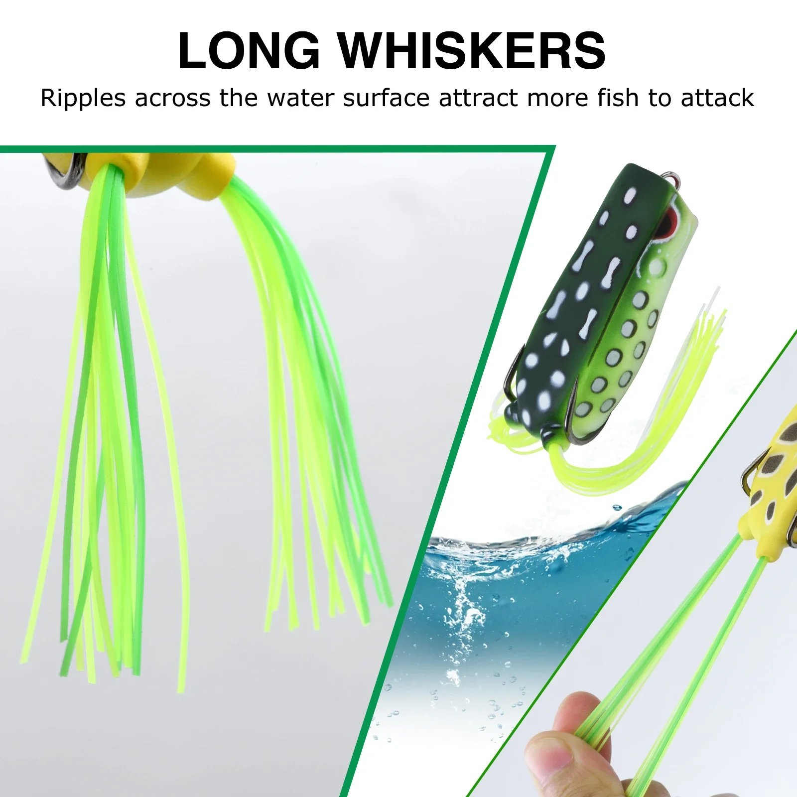 Goture Soft PVC Popper Frog Fi - đánh giá và giá Fishing Hook Weedless