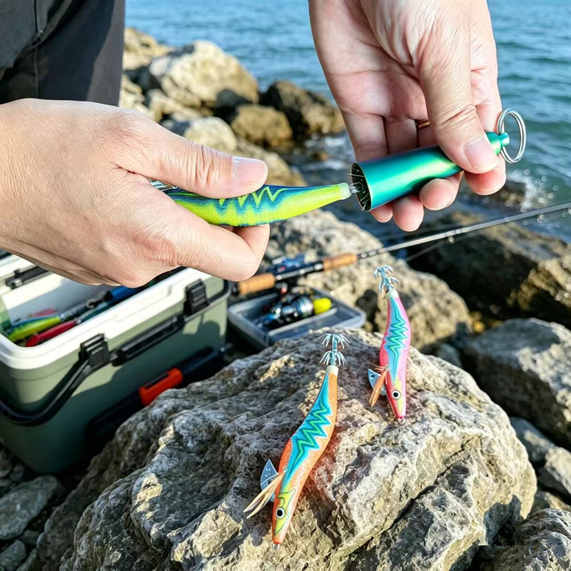 Squid Hook Corrector Squid Jig - đánh giá và giá Fishing Hook Jig
