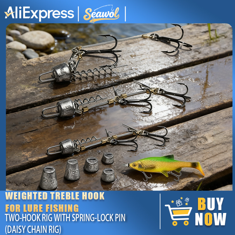 Fishing Hook Rigs Steel Leader - đánh giá và giá Fishing Hook Treble