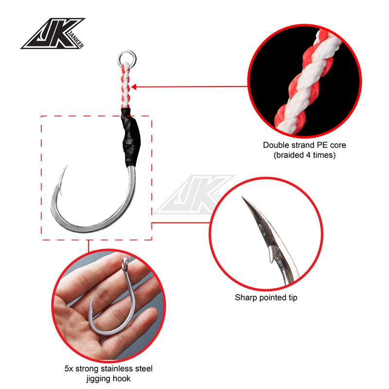 JK Hvs Nặng Hỗ Trợ Điện 7/0 ~  - đánh giá và giá Fishing Hook Barbless