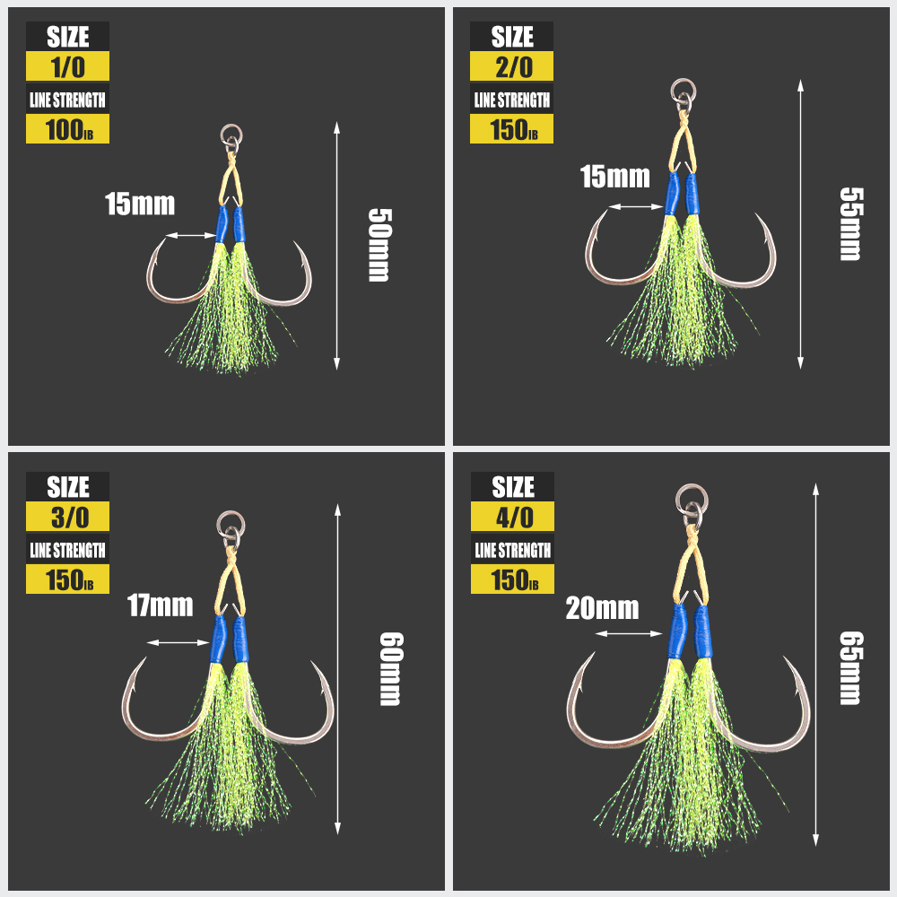 Jiggingpro Cao Carbon Móc Câu  - đánh giá và giá Fishing Hook Barbless