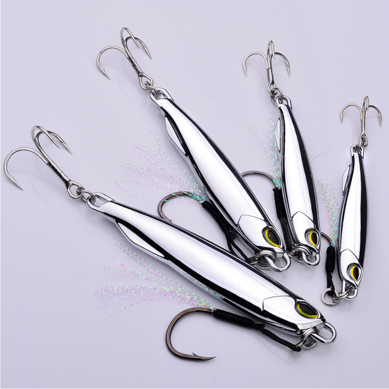 Lure Iron Plate10-80GMetal sin - đánh giá và giá Fishing Hook Treble